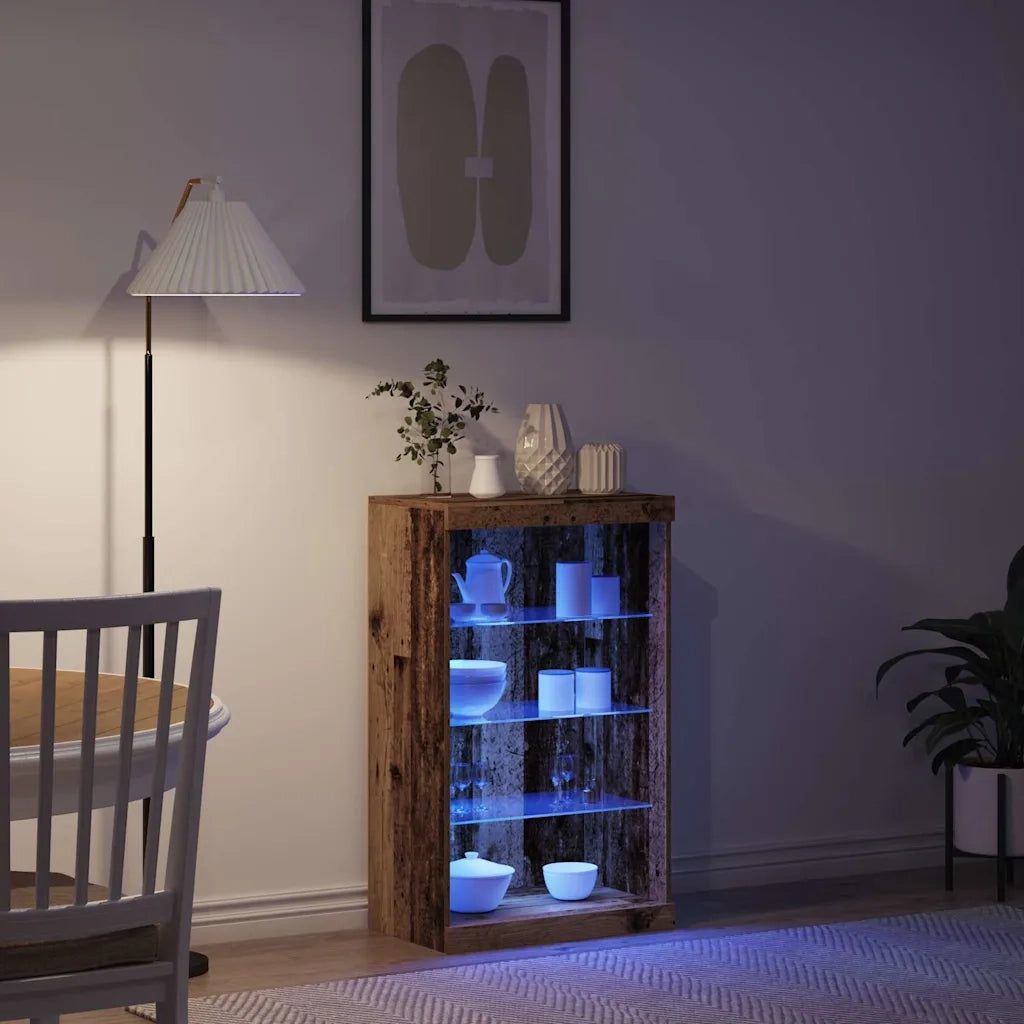 Credenza | Madia LED Legno vecchio 60,5 x 37 x 100 cm Legno multistrato