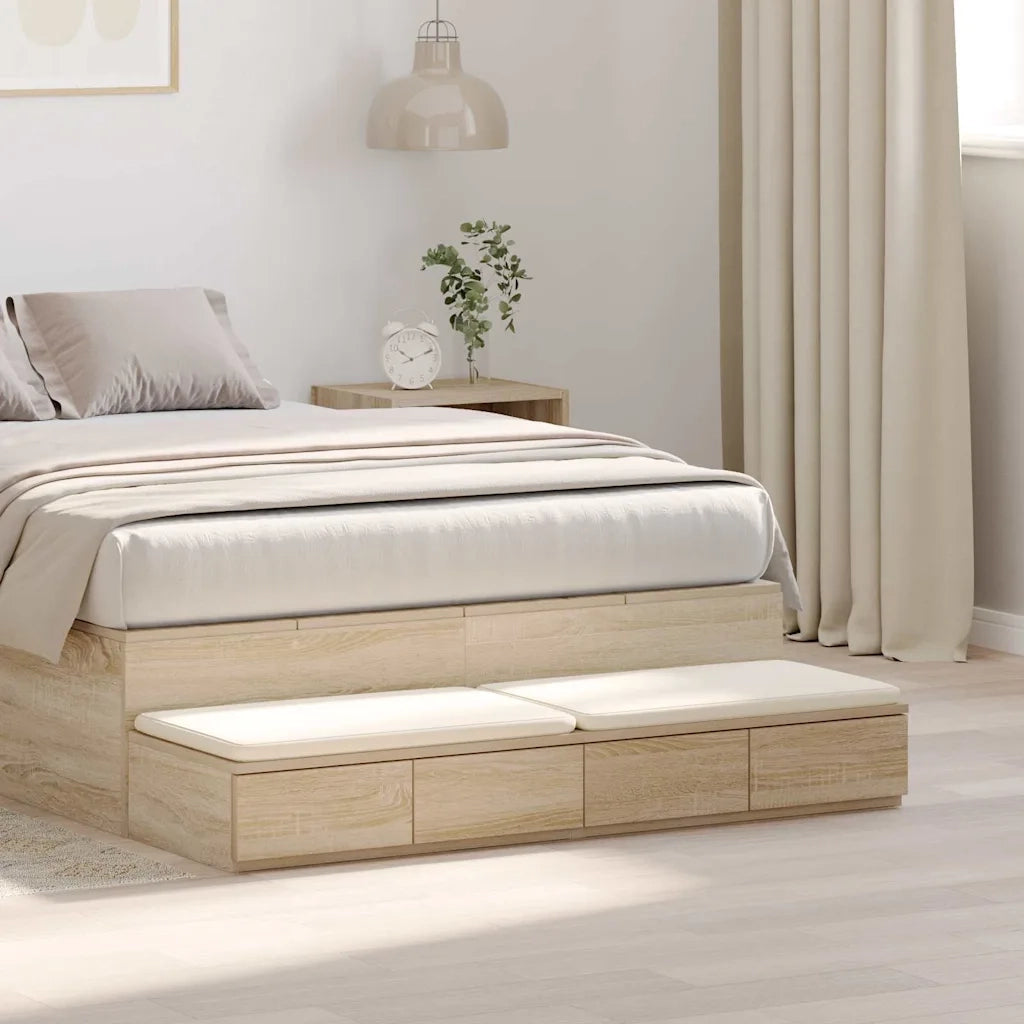 Cassetti per letto Rovere Sonoma 120 x 36,5 x 16,5 cm 866941