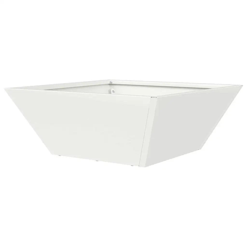 Vaso da giardino 5 pcs Bianco 40 x 40 x 15 cm 873813