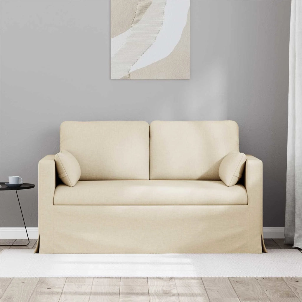 Divano Crema 139 x 78 x 80 cm Tessuto 42024360