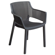 Sedia da giardino Elisa grafite cm 57,7X62,5X79h
