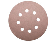 100pz disco velcrato d-saitac-vel tipo 3s - ï mm. 127 (8 fori) grana 180 cod:ferx.vit40395