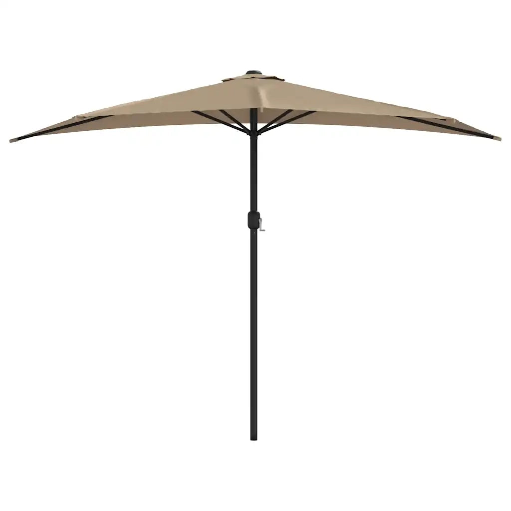 Ombrellone da Balcone Palo in Alluminio Talpa 300x155 cm a Metà 44594