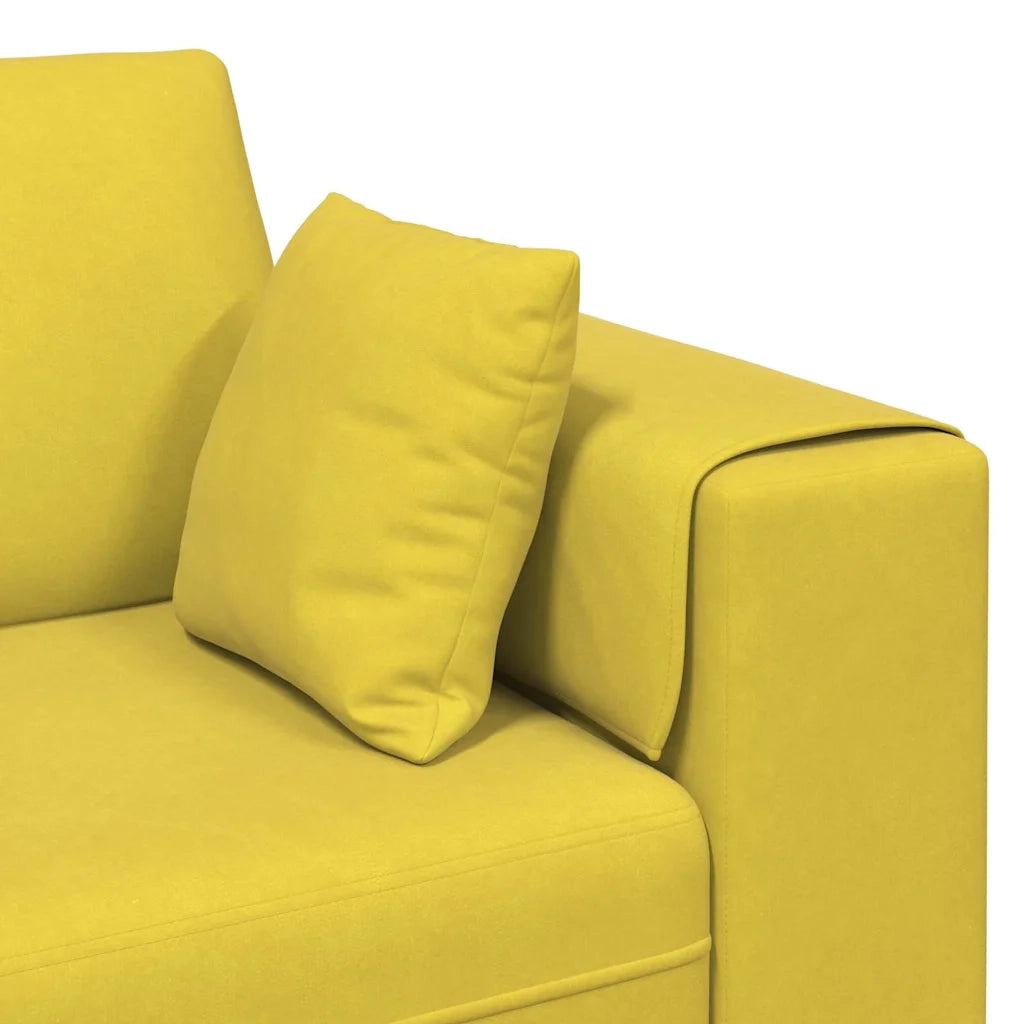 Divano Giallo 250 x 77 x 76 cm Velluto 3335159