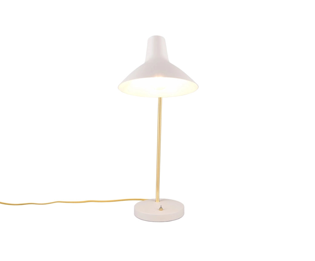 Lampada tavolo grigia ottone E27 10W Trio Traveller