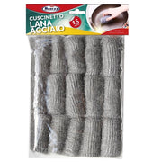 KIT SET 2 PZ MAURY'S CUSCINETTO LANA ACCIAIO IN SET DA 15 PEZZI