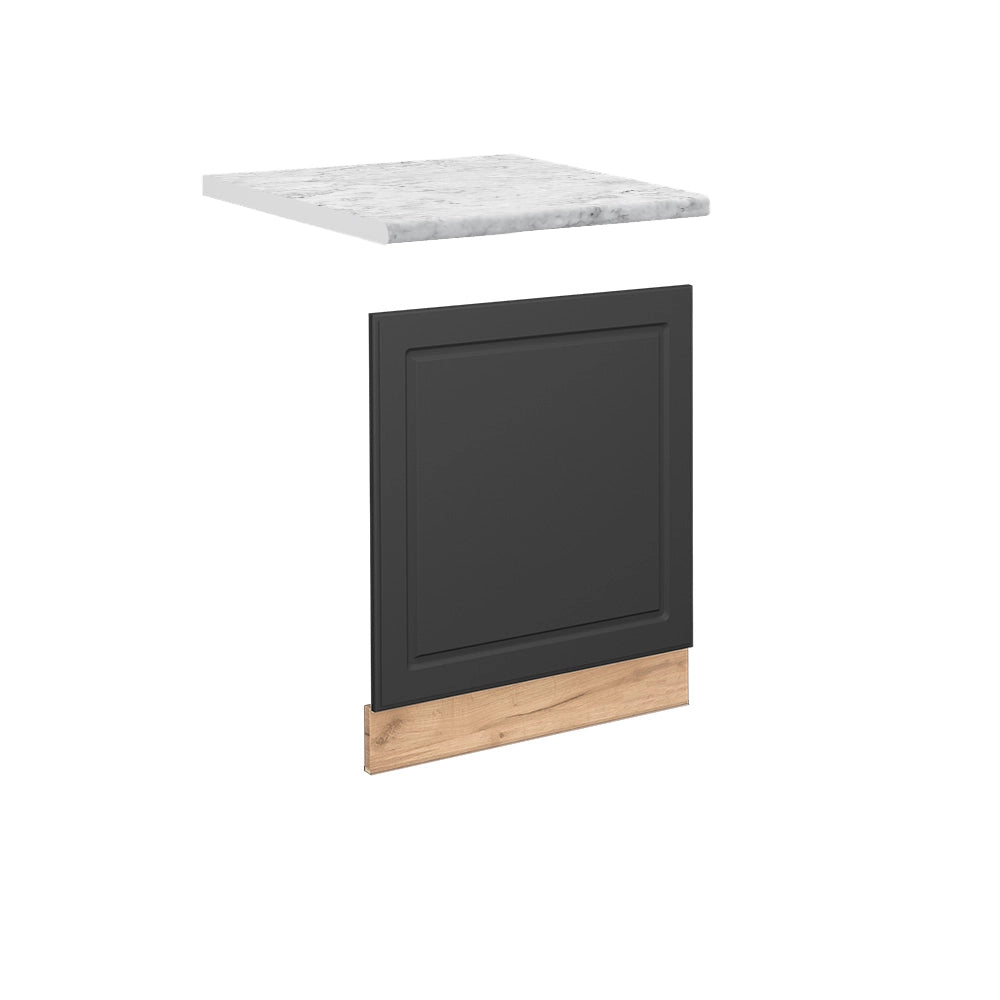 Pannello frontale Fame-Line Antracite-oro/Rovere dorato 60 cm, PL Marmo Vicco