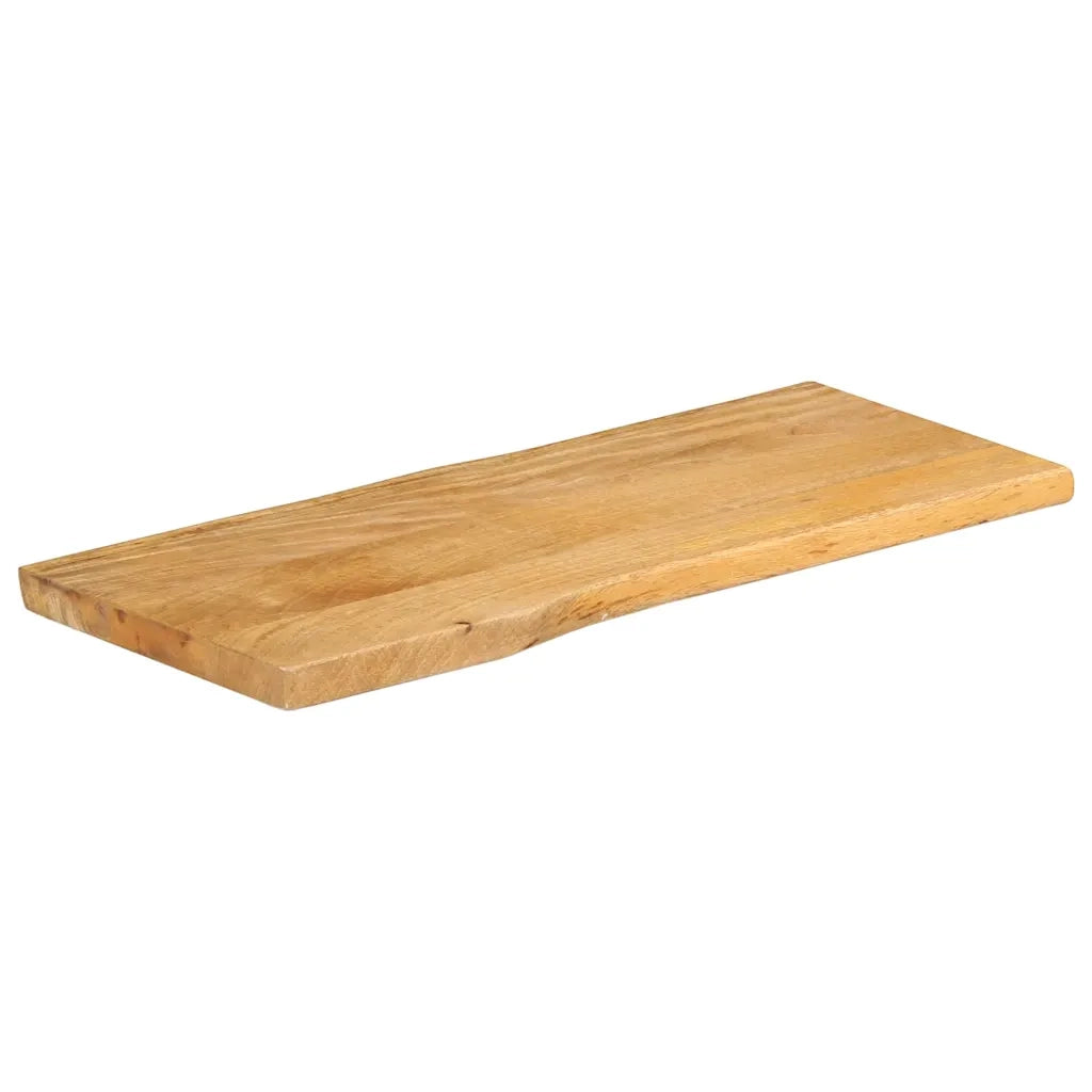 vidaXL Piano Tavolo 100x40x2,5 cm Bordi Vivi in Legno Massello Mango