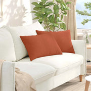 Cuscini da Divano 2 pcs Rosso Arancio 60 x 40 cm 42013695