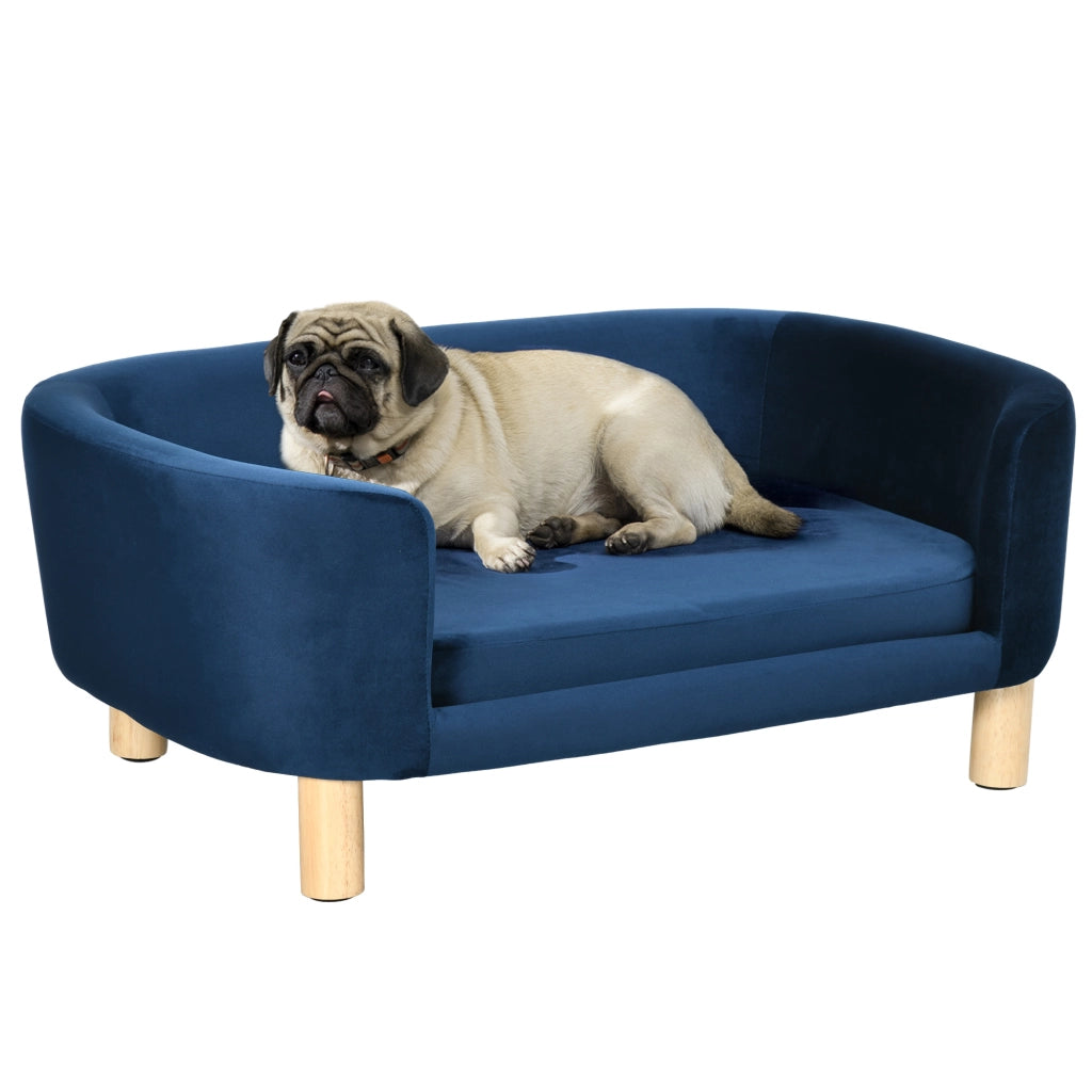 Cuccia per Cani da Interni, Divano per Gatti o Cani di Taglia Piccola Max. 10kg, Blu