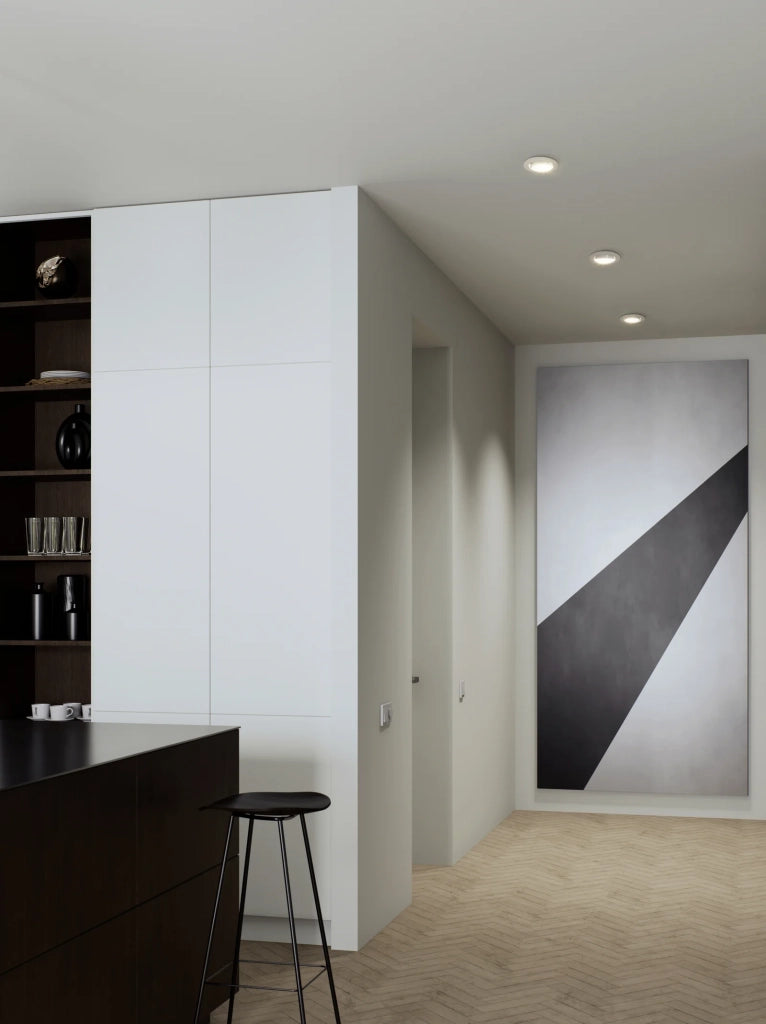 Faretto Incasso Moderno Barranco Gu10 Plastiche Bianche 1 Luce Gu10 Ip20