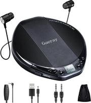 Lettori CD Hi-Fi Portatile con Protezione Cappello Display LCD Walkman