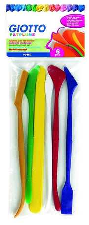 GIOTTO SPATOLE PER PASTA MODELLABILE PATPLUME 6PZ