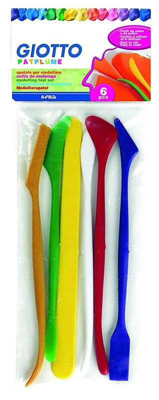 GIOTTO SPATOLE PER PASTA MODELLABILE PATPLUME 6PZ
