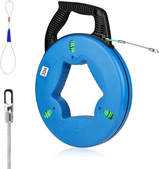 Cavo trascinatore professionale - 30 metri - Ideale per cablaggio - Utilizzato dagli elettricisti
