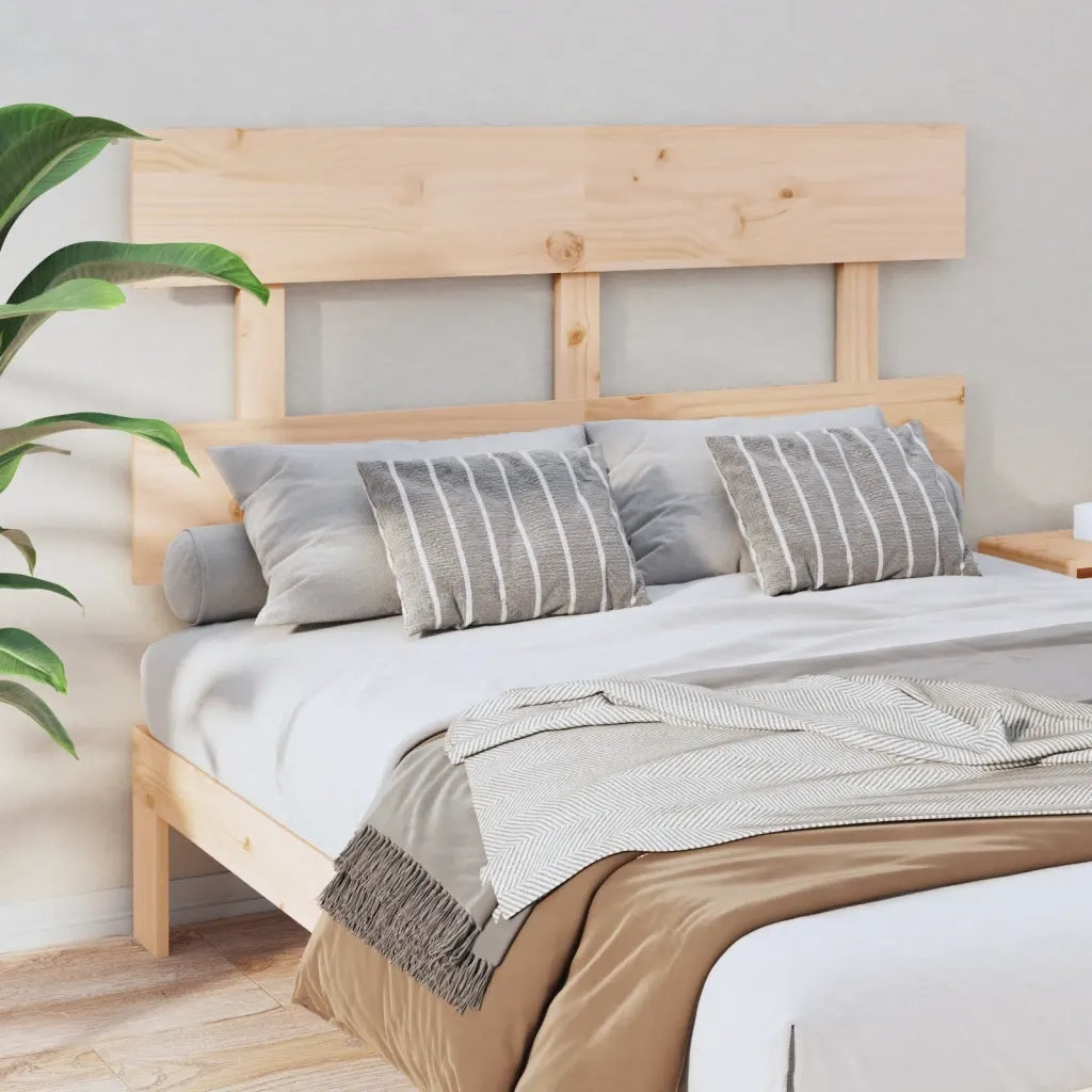 Testiera | Testata per Letto 144x3x81 cm in Legno Massello di Pino