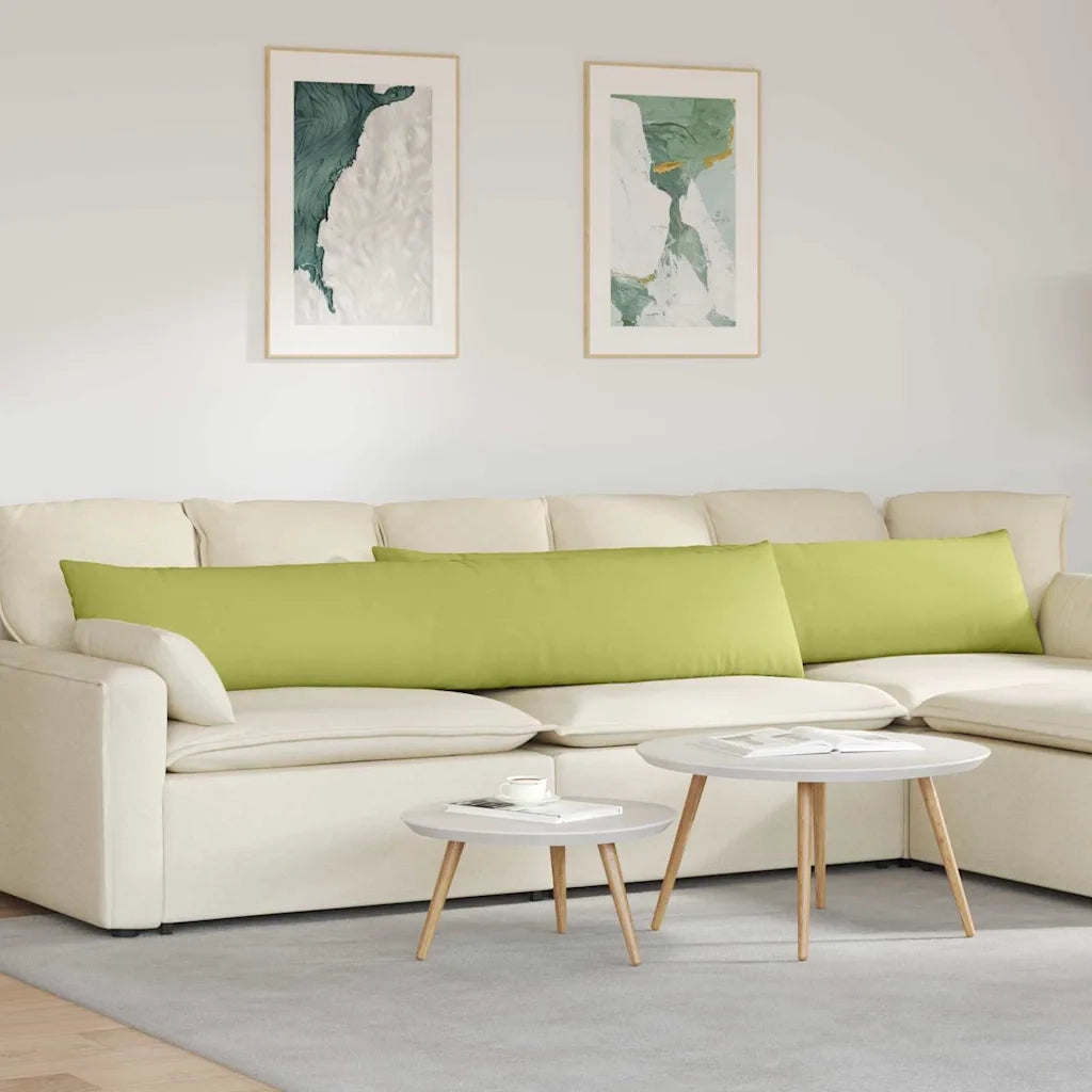 Cuscini da Divano 2 pcs Verde chiaro 200 x 40 cm Tessuto 42013878