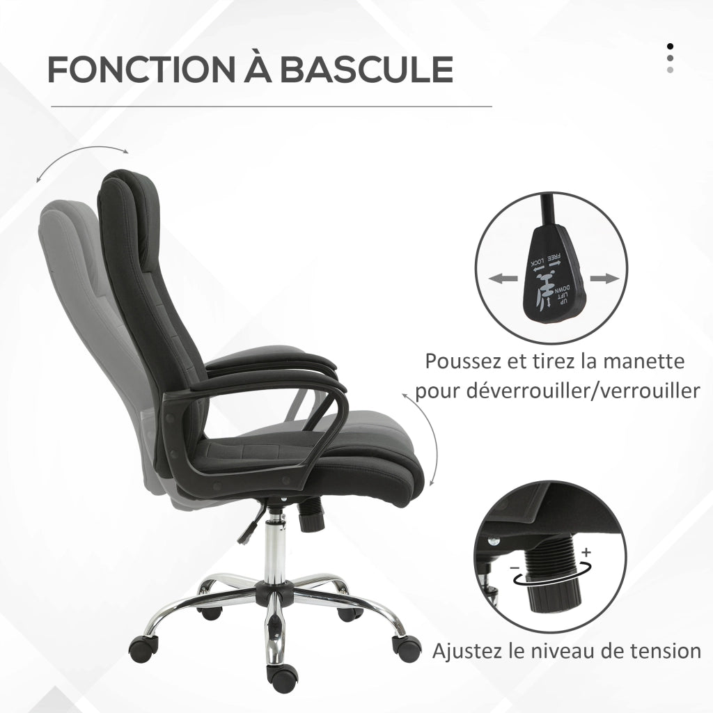 Sedia da ufficio ergonomica girevole ¨C Minimal ¨C nera