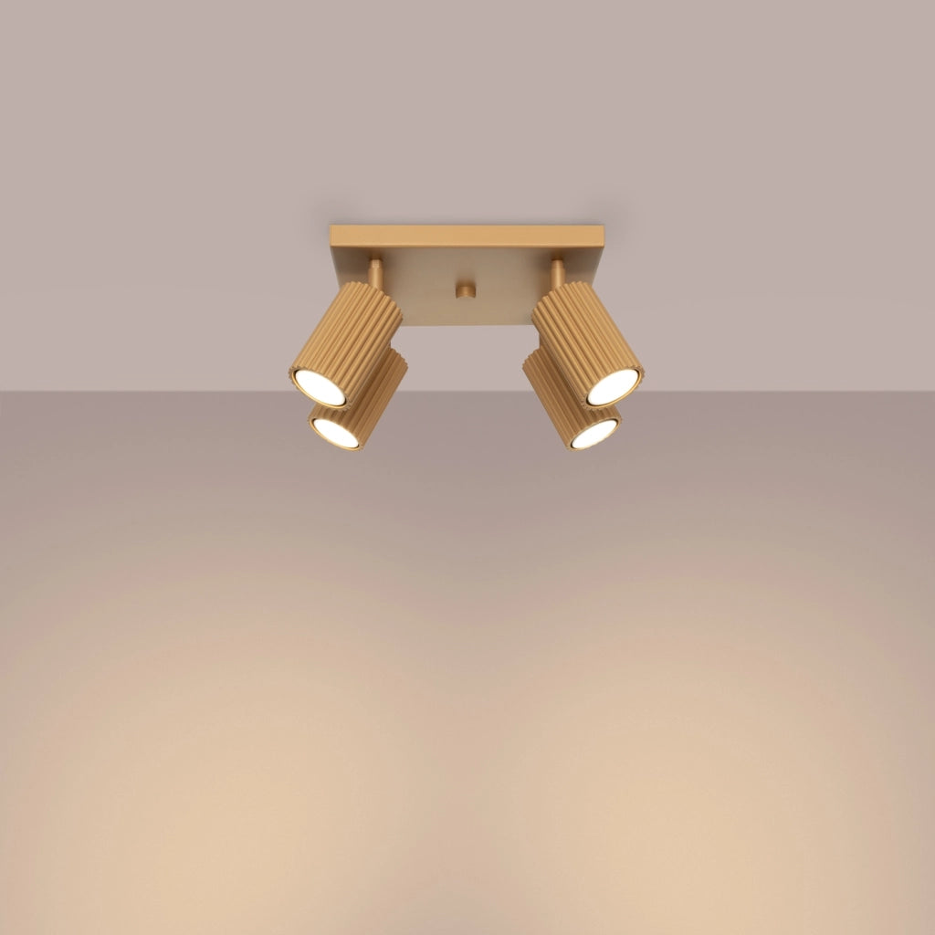 Lampada da soffitto KARBON 4 oro