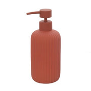 Dispenser sapone rosso in ceramica soft touch capienza 330 ml Spring