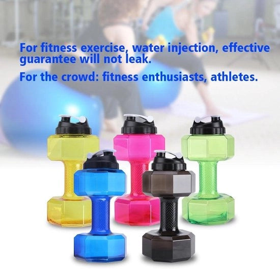 Ottimo Bicchiere da Fitness con Grande Capacità in Forma di Peso - Tazza per Allenamento in Palestra - Coperchio Resistente all'Uso Intensivo