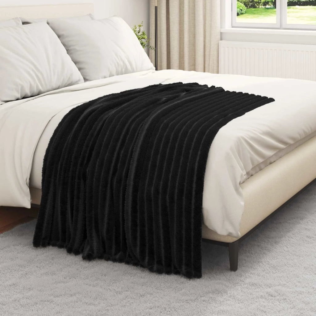 Coperta Nero 150 x 130 cm Panno 42016841