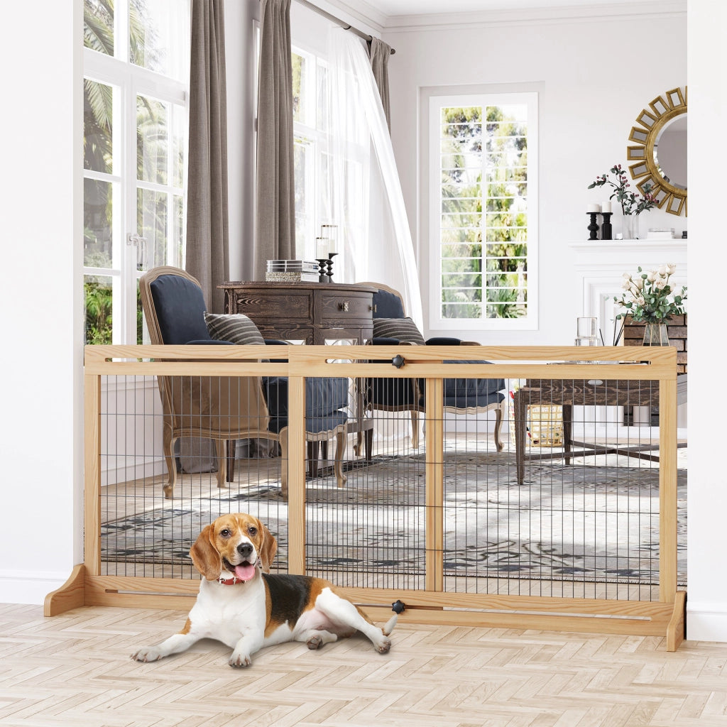 Cancello di Sicurezza per Scale ¨C Minimal ¨C Naturale e Nero 180 cm
