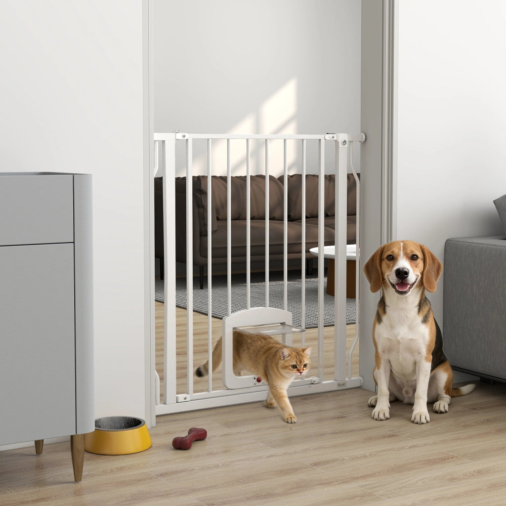 Cancello di Sicurezza ¨C zephmum ¨C Bianco 75-85 cm