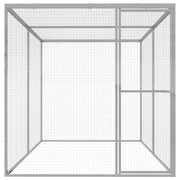 Gabbia per Gatti 3x1,5x1,5 m in Acciaio Zincato CFW5770147