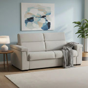 Nus, Divano Letto 3 Posti Sfoderabile Made in Italy, 225x95 cm Beige
