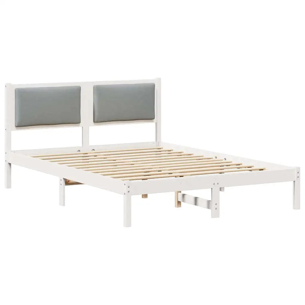 Struttura del letto-Giroletto Grigio chiaro 160 x 200 cm Pino massello 784080