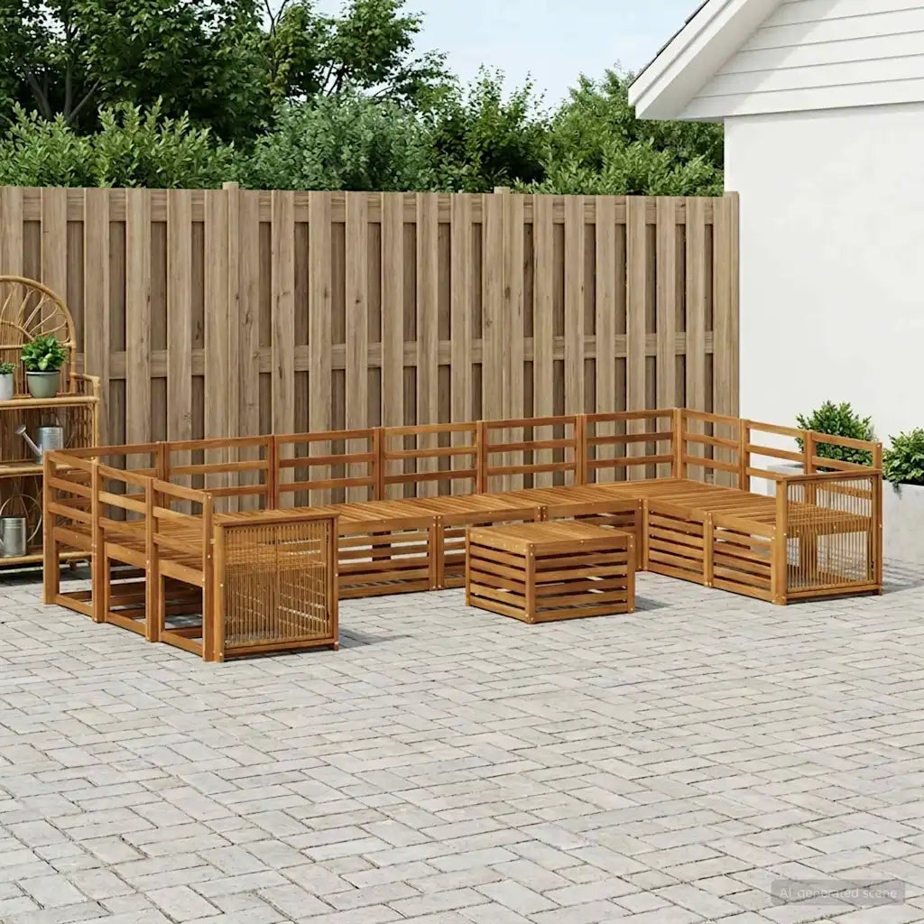 Set di divani da esterno 8 pcs Naturale 3384925