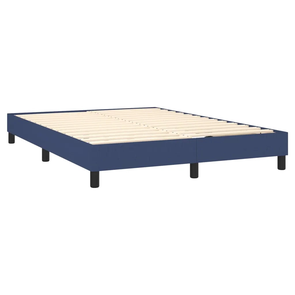 Letto a Molle con Materasso e LED Blu 140x190 cm in Tessuto 3132995