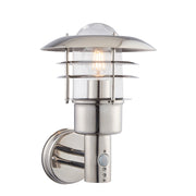 Applique esterna industriale PIR acciaio inox E27 Endon