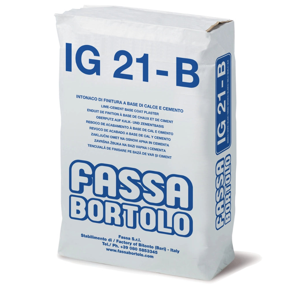 Ig 21 b intonaco finitura base calce cemento bianco esterni interni sacco 25 kg