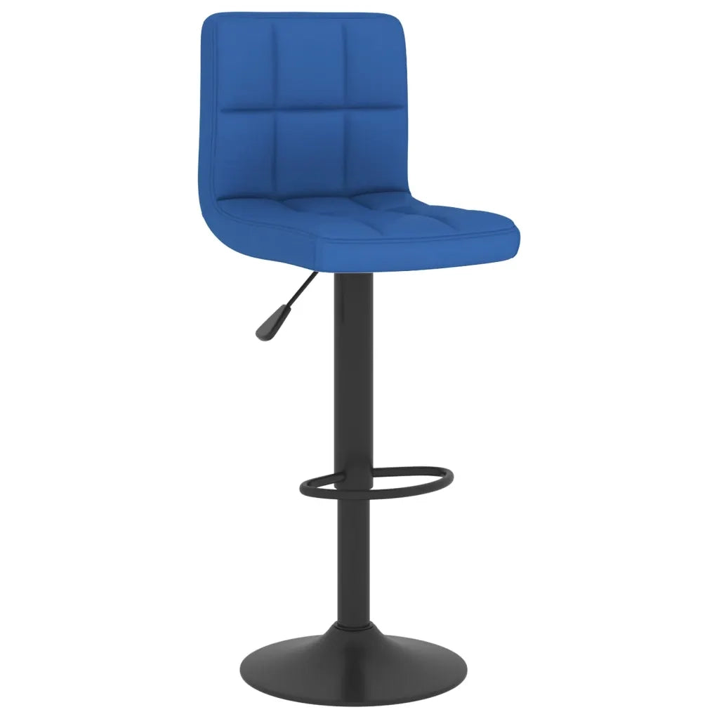 Sgabelli da Bar 2 pz Blu in Tessuto 334286
