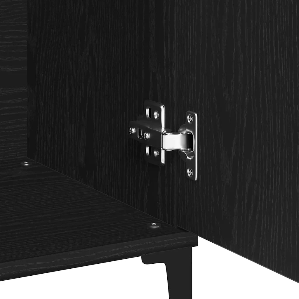 Credenza Rovere Nero 104 x 35 x 70 cm Legno multistrato 862597