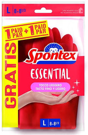SPONTEX GUANTI IN LATTICE SUPER SOTTILI 2 PAIA TAGLIA S