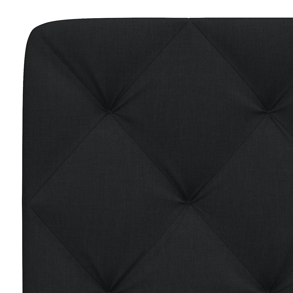Cuscino Testiera Nero 160 cm in Tessuto 4019228