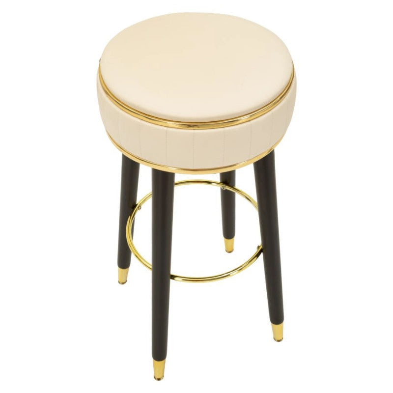 Sgabello Bar London Crema cm ø 38x74