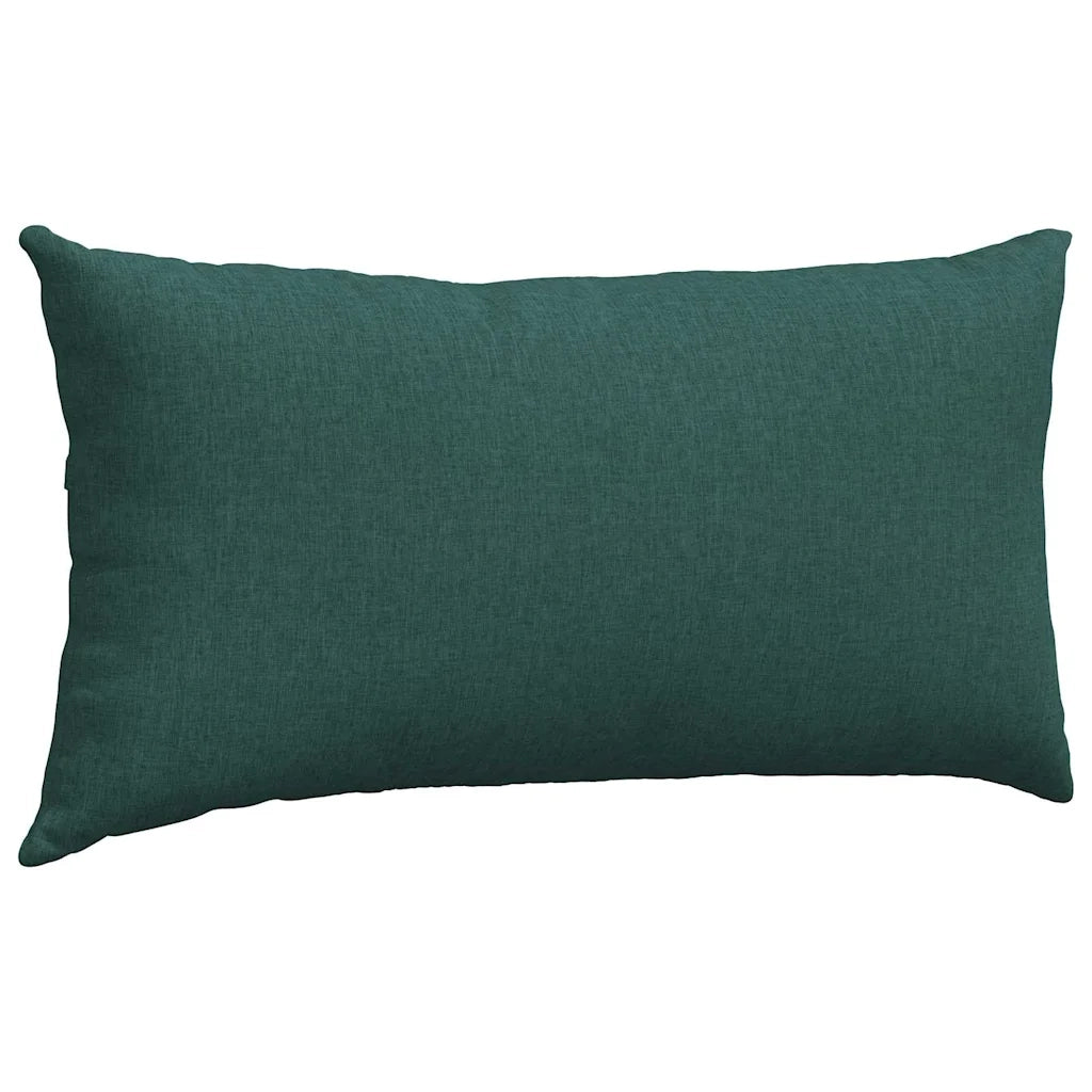 Cuscini da Divano 2 pcs Verde Scuro 80 x 40 cm Tessuto 42013701