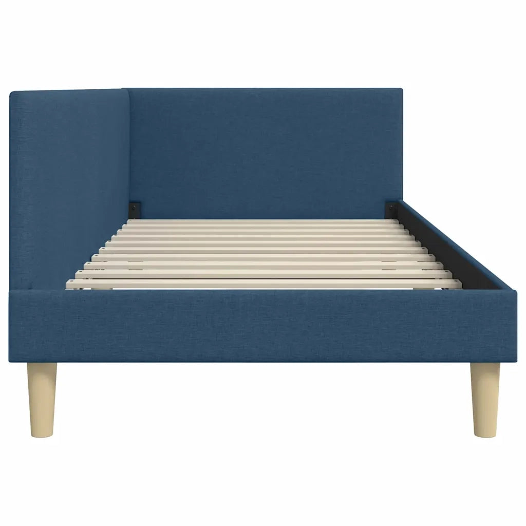 Cornice del letto ad angolo con testiera Blu 90 cm x 190 cm 42016188