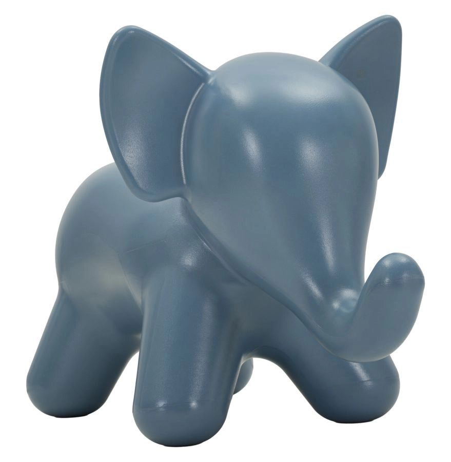 Sgabello Elephant Blu in Polietilene CM 86x46x56 - Seduta Moderna con Profilo Iconico e Linee Morbide - Collezione Elephant