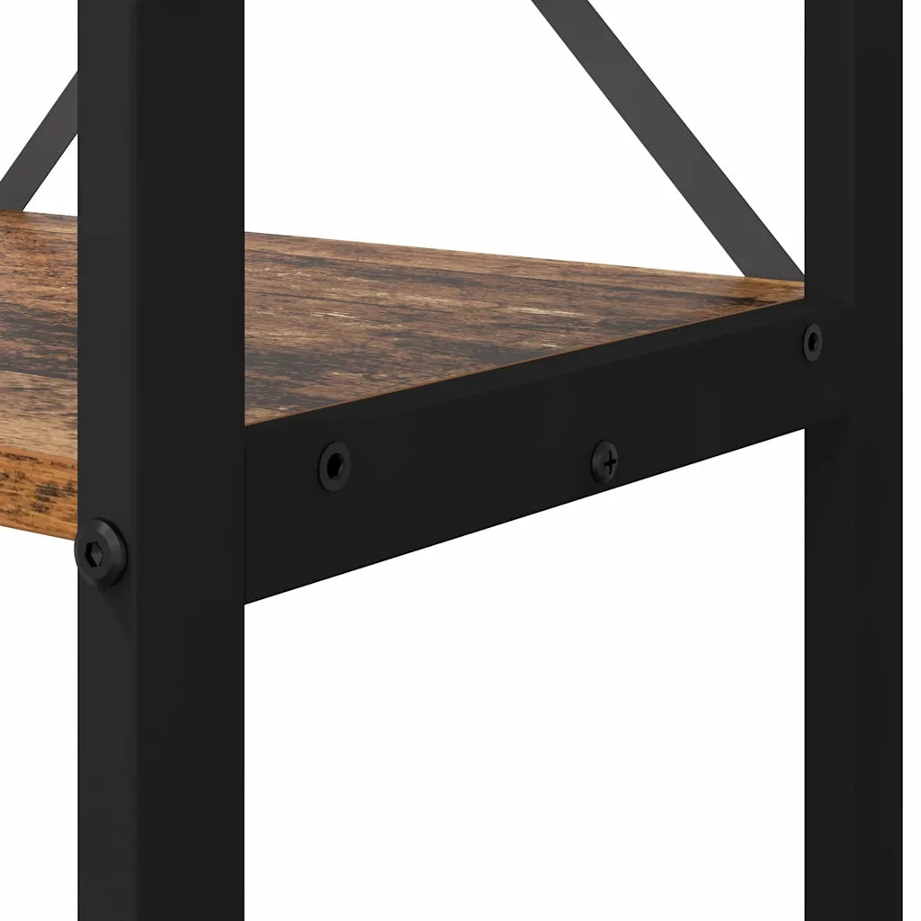 Libreria-Scaffale per Libri-Mobile di Stoccaggio Legno vecchio 80 x 30 x 155 cm Legno multistrato