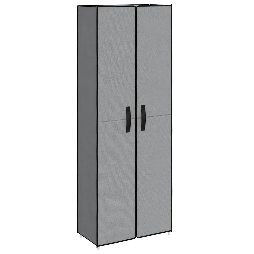 Scarpiera | Mobile per scarpe Grigia 60x30x166 cm Tessuto
