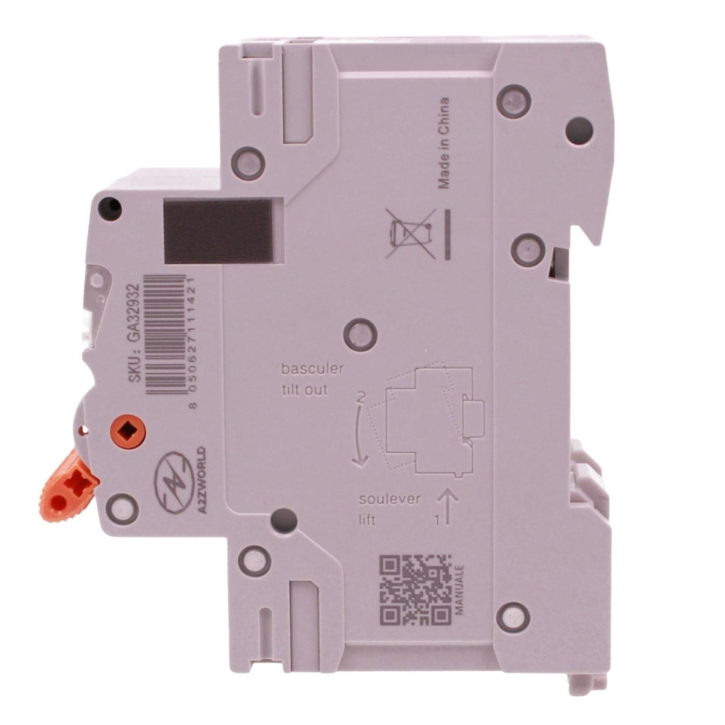 MCB Interruttore Magnetotermico Automatico Curva C 2P 2M 10000A AC 400V IP20 GYM9H, Accoppiabile Con Bobina di Sgancio GA01231 GA01232, Disponibili 25A 32A 40A 63A (C32A)