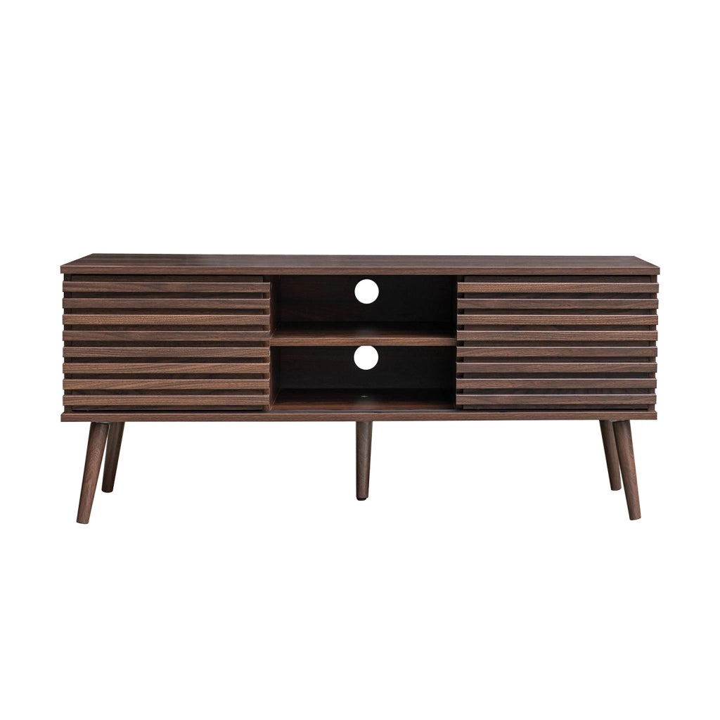 Mobile tv scandinavo a 2 ante, 120cm, noce