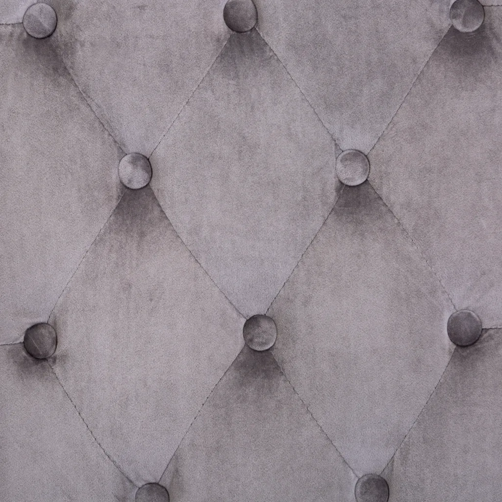 Sedia da Pranzo Grigia in Velluto 287951