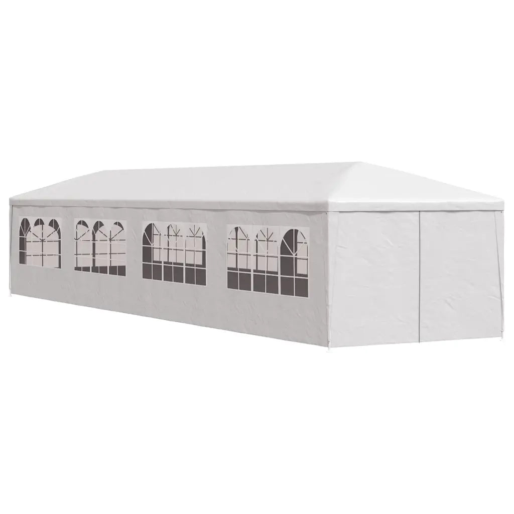 Gazebo | Pergolato da Giardino 3x12 m Bianco