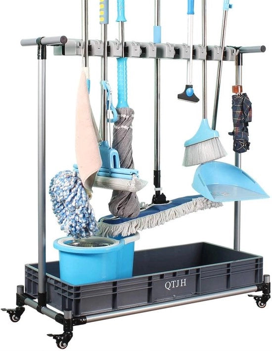 Strumento di Pulizia Appoggio con Ruote e Bacino d'Acqua - Soluzione di Pulizia dei Strumenti Efficiente